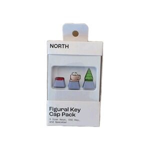 North Figural Key Cap Pack for Keyboard Fall Christmas Pack Purple
